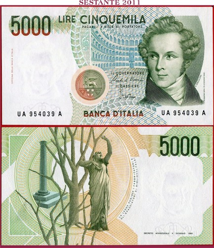 Italy 000 5000 lire - 5.000,