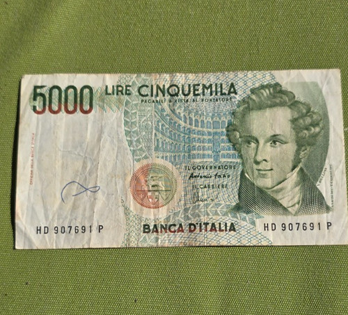 Italy 5000 lire cinquemila - 5000,