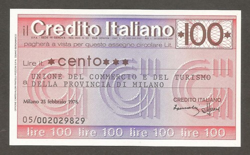 Italy credito italiano 100 - credito,