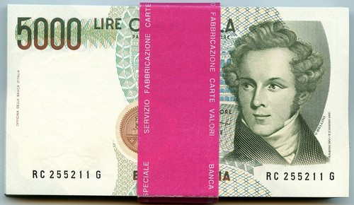 5000 lire esemplari - lire,