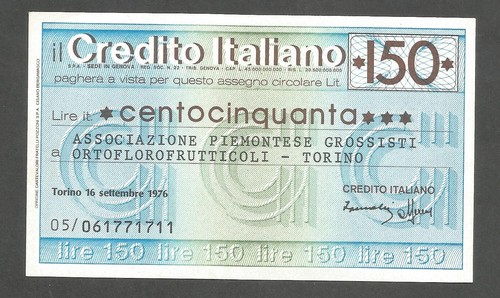 Italy credito italiano 150 - -,