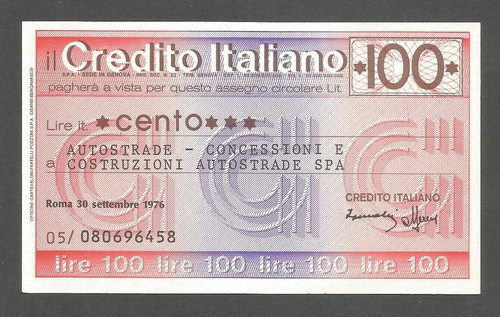 Italy credito italiano 100 - italy,