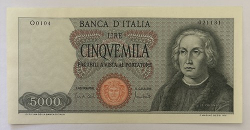 Italy 5000 lire - 1970, p-98c