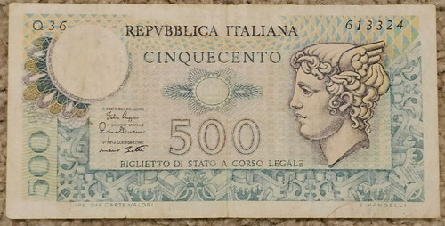 Italy 500 lire 1974 - italy,